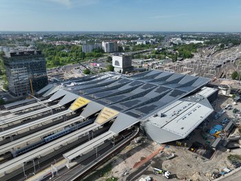 Widok z góry na stację Warszawa Zachodnia_fot. Artur Lewandowski