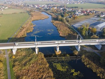 Most na trasie E20 Psary Polskie - fot. Łukasz Bryłowski