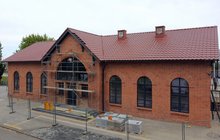 Remont budynku dworca na stacji Zduńska Wola fot. Elżbieta Tomes