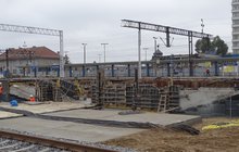 Budowane przejście podziemne na stacji Olsztyn Główny_fot. Andrzej Puzewicz
