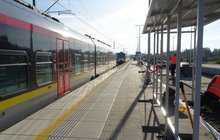 Stacja Drzewica, prace na nowych peronach fot. Adam Gawlik PLK SA