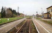 Stacja Dobre Miasto - perony, fot. Andrzej Puzewicz