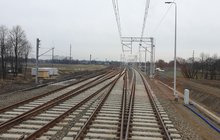 Tory kolejowe na linii Czechowice-Dziedzice - Zabrzeg, 11.03.2021, fot. Mirosław Siemieniec