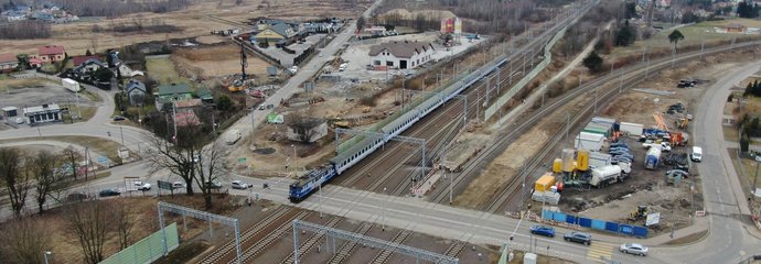 Tłuszcz - budowa wiaduktu, fot. A. Lewandowski, PKP Polskie Linie Kolejowe SA