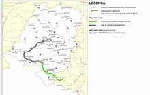 Mapa województwa opolskiego z projektami zakwalifikowanymi do II etapu Programu Kolej+