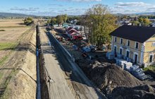 Stacja Zarszyn Modernizacja stacji kolejowej Zarszyn, 16.10.2026 r., fot. Łukasz Bryłowski (2)