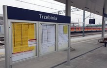 Stacja kolejowa w Trzebini.