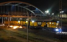 Szlifowanie szyn na stacji Tczew. fot. Krzysztof Piotrowski PLK (1)