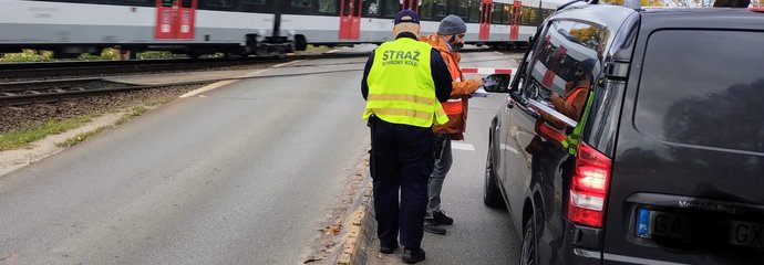 Bezpieczny Przejazd - Wejherowo akcja ulotkowa fot. Przemysław Zieliński
