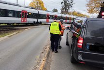 Bezpieczny Przejazd - Wejherowo akcja ulotkowa fot. Przemysław Zieliński