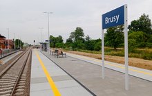 Nowy peron na stacji Brusy. fot. Krzysztof Piotrowski PLK