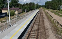 Szczepki - widok na nowy peron, Fot. Artur Lewandowski PKP Polskie Linie Kolejowe S.A.