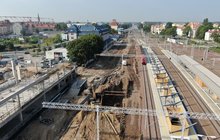 Budowa przejścia podziemnego i nowe perony nr 3 i 4 na stacji Olsztyn Główny. fot. Damian Strzemkowski PLK