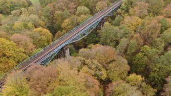 Most kolejowy w Pieniężnie, fot. Damian Strzemkowski