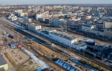 Prace na stacji Sosnowiec Główny widziane z lotu ptaka, fot. Łukasz Hachuła (1)