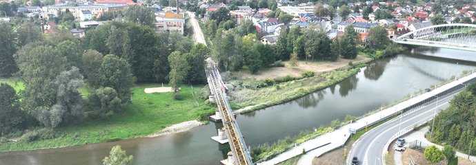 Żywiec Żywiec - remont mostu kolejowego na rz. Soła, fot. Krzysztof Dzidek