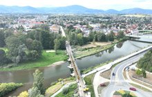 Żywiec - remont mostu kolejowego na rz. Soła, fot. Krzysztof Dzidek
