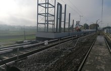 Przebudowa peronu nr 1 na stacji w Zastowie - budowa kładki