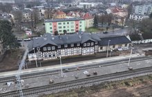 Stacja Ciechocinek Widok z góry na stację Ciechocinek. fot. Paweł Mieszkowski PLK (2)