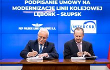 Podpisanie umów o wartości blisko 2 mld zł na przebudowę stacji Słupsk oraz modernizację Trasy Lębork – Słupsk fot. Ministerstwo Infrastruktury