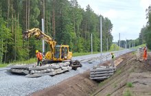 Prace torowe na odcinku Somonino - Gdańsk Osowa. fot. Andrzej Dzich PLK
