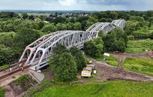 Remontowany most na Skawie, widok z lotu ptaka, fot. Piotr Hamarnik (4)