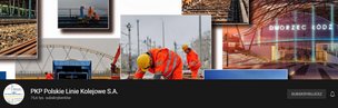 Screen z profilu w serwisie YT. Zdjęcie w tle - kolaż z infrastrukturą kolejową.