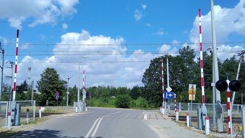 Przejazd drogowo-kolejowy ul. Tadeusza Kościuszki Międzyrzec Podlaski, fot. Ryszard Chmielewski