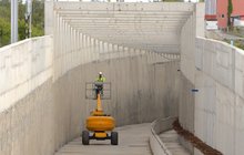 Wlot do tunelu jednotorowego w Łodzi fot. PLK SA