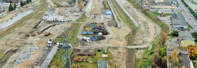 Widok z drona na Gdynię Port