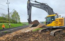 Prace na trasie Słupsk - Lębork 2. fot. Remigiusz Krop PLK