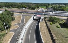 Tunel w Baciutach - widok z drona fot. Paweł Mieszkowski PKP Polskie Linie Kolejowe SA