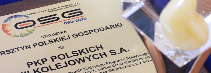 Statuetka Bursztyn Polskiej Gospodarki 2020