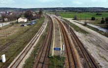 Widok z lotu ptaka na peron przystanku kolejowego w Ludyni, fot. Piotr Hamarnik (3)