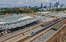 Widok z góry na stację Warszawa Zachodnia. fot. Martyn Janduła