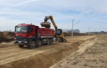 Budowa linii kolejowej do lotniska Rzeszów Jasionka fot. Piotr Hamarnik (2)