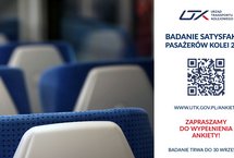 Grafika z kodem qr i zachętą do wypełnienia ankiety