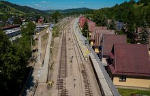 Widok z drona na stację Zakopane Spyrkówka fot. Arkadiusz Mstowski Ermat Group