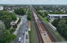 Widok z góry na przystanek Warszawa Rembertów, fot. A.Lewandowski, P. Mieszkowski