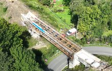 Lachowice - remont mostu, prace antykorozyjne, fot. Krzysztof Dzidek