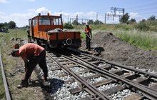 Remont Koszalińskiej Kolei Wąskotorowej. Autor zdjęcia - Towarzystwo Koszalińskiej Kolei Wąskotorowej