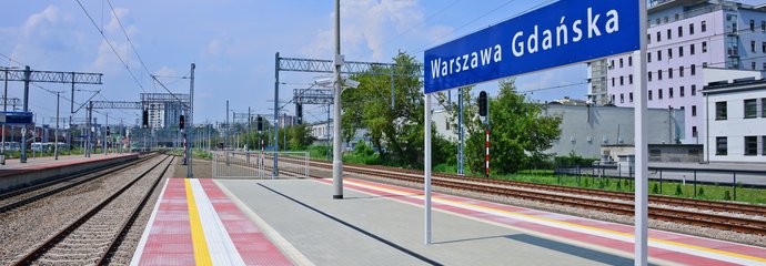 Warszawa Gdańska, peron, tory fot. Małgorzata Kazur