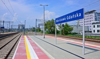 Warszawa Gdańska, peron, tory fot. Małgorzata Kazur