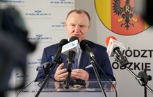 Prezes PLK Ireneusz Merchel podczas wypowiedzi, fot. Piotr Wajman