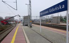 Prace na na stacji Warszawa Gdańska.