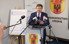 Marszałek Grzegorz Schreiber podczas wypowiedzi, fot. Piotr Wajman