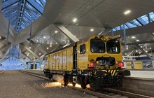 Pociąg Speno na torze Warszawy Zachodniej_fot. Karol Dulęba, Budimex S.A.