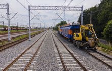 Zduńska Wola Karsznice Południowa, nowy układ torowy, pociągi robocze fot. Łukasz Bryłowski, PKP PLK