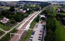 Zmodernizowany przystanek kolejowy Łuczyce, widok z lotu ptaka, fot. Piotr Hamarnik (2)