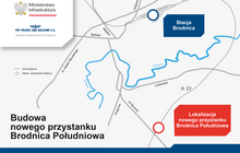 Mapa - Lokalizacja nowego przystanku Brodnica Południowa_Małgorzata Przybysz_PLK